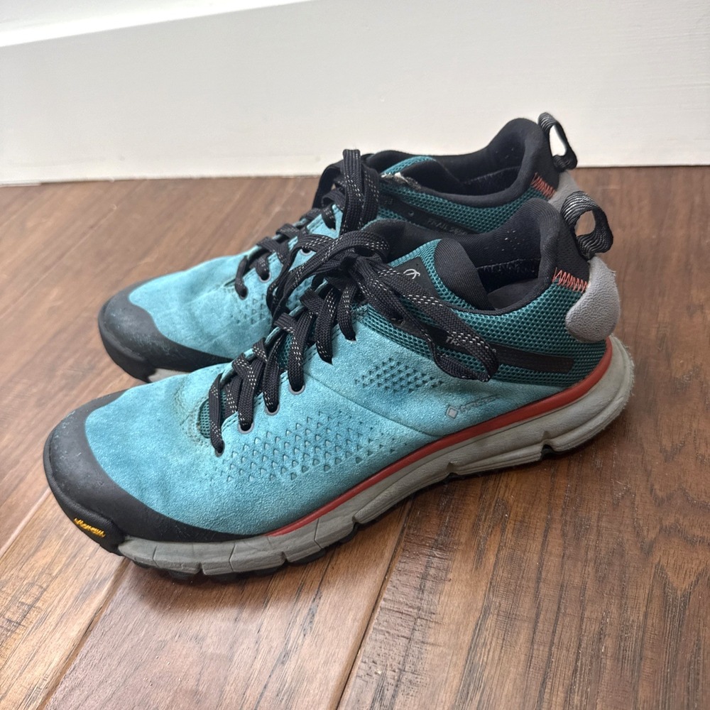 Danner Trail‎ 2650 Mid Hiking Boot Shoe Suede Vibram Outdoors Blue Women's 9.5